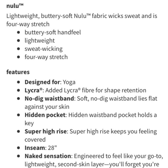 Lululemon Special Edition Align SHR Pant 28’ Velvet - Picture 8 of 9